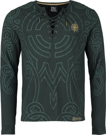 T-shirt manches longues  de Le Seigneur Des Anneaux - Rohirrim - S à XXL - pour Homme - vert - Le Seigneur Des Anneaux