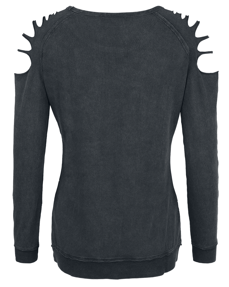 T-shirt manches longues  de Harry Potter - Mischief Managed - M à XXL - pour Femme - gris foncé - Harry Potter - View 2