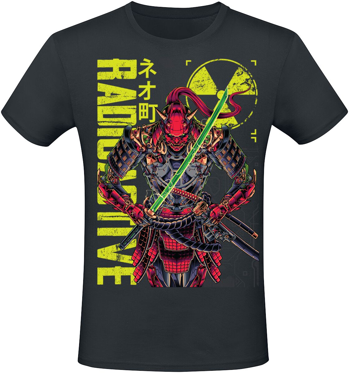 T-Shirt Manches courtes Gaming de NEOMACHI - SAMURAI - S à XXL - pour Homme - noir - NEOMACHI