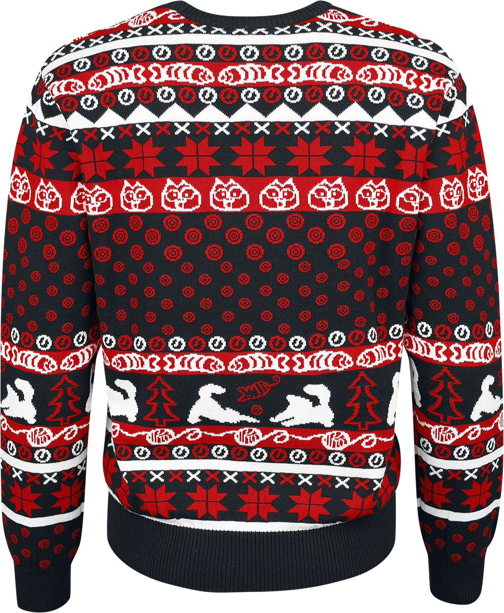 Pull de Noël  de Simon's Cat - Simon`s Cat - Karton - S à 3XL - pour Femme - multicolore - Simon's Cat - View 2