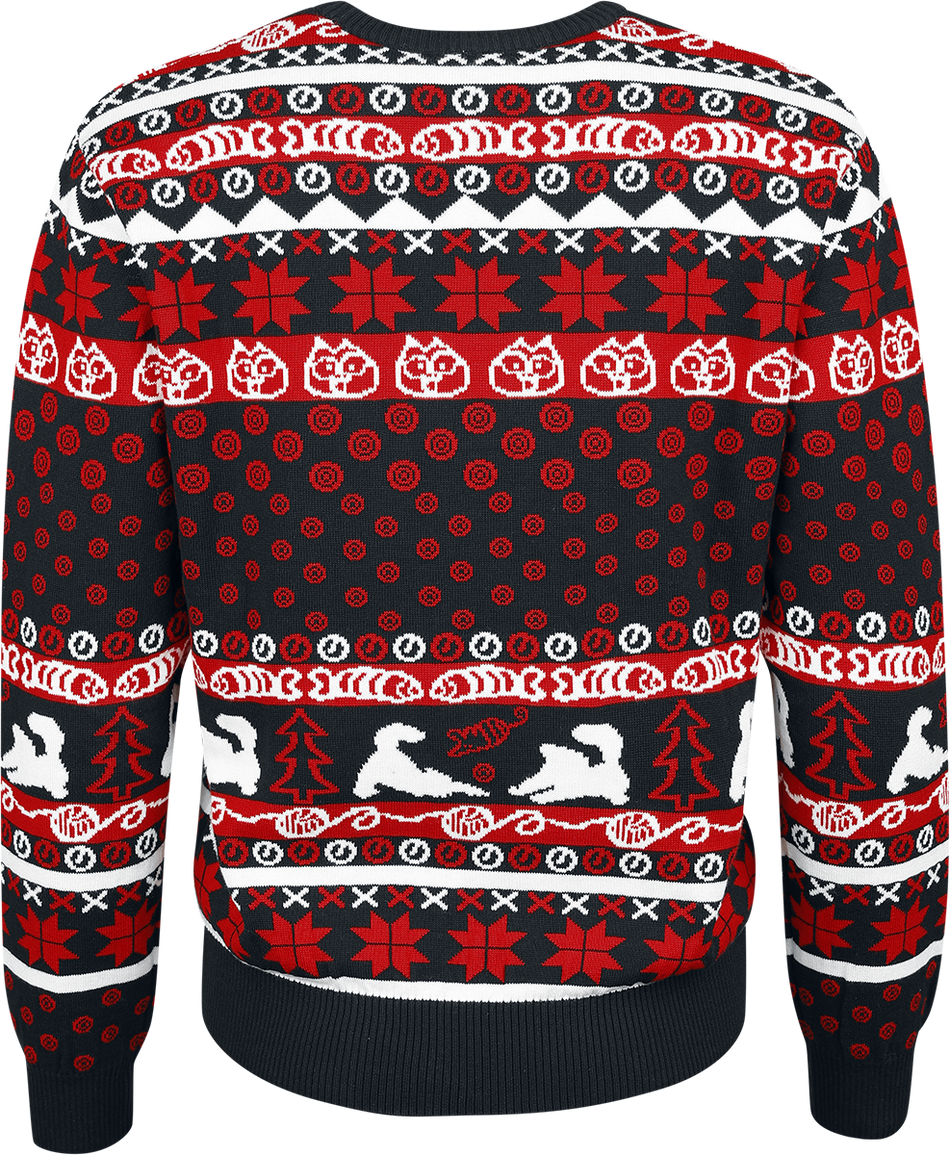 Pull de Noël  de Simon's Cat - Simon`s Cat - Karton - S à 3XL - pour Femme - multicolore - Simon's Cat - View 2