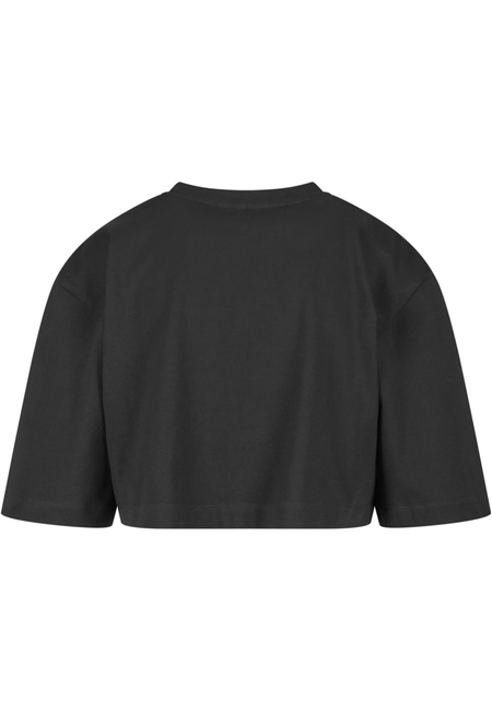 T-Shirt Manches courtes  de Urban Classics - T-Shirt Court Oversize Organique Heavy - XS à 3XL - pour Femme - noir - Urban Classics - View 2