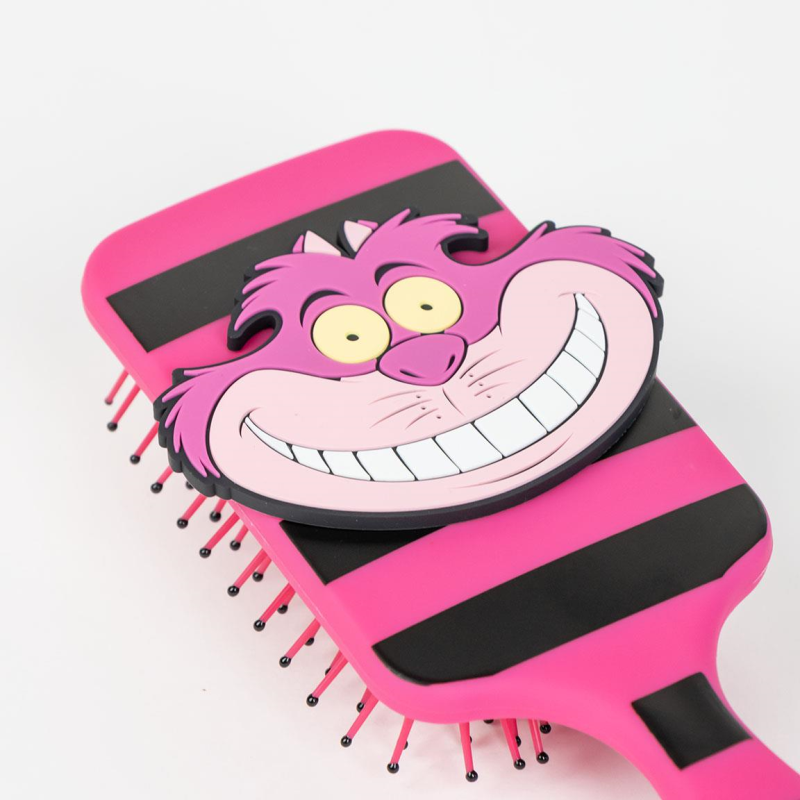 Brosse à cheveux Disney de Alice Au Pays Des Merveilles - Le Chat Du Cheshire - pour Femme - rose/noir - Alice Au Pays Des Merveilles - View 2