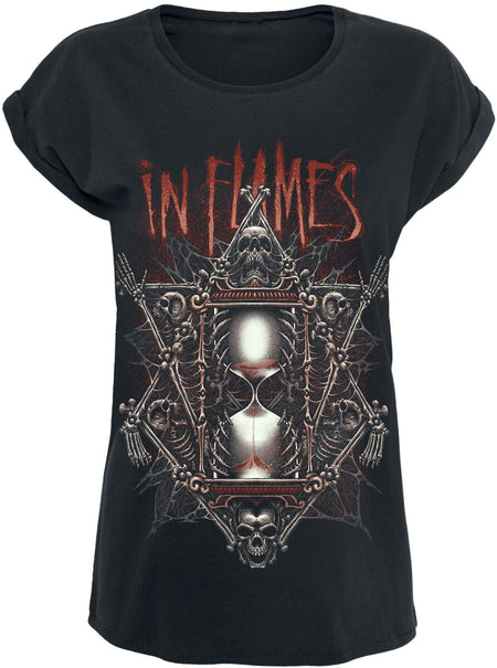 T-Shirt Manches courtes  de In Flames - Dark Hourglass - S à XXL - pour Femme - noir - In Flames