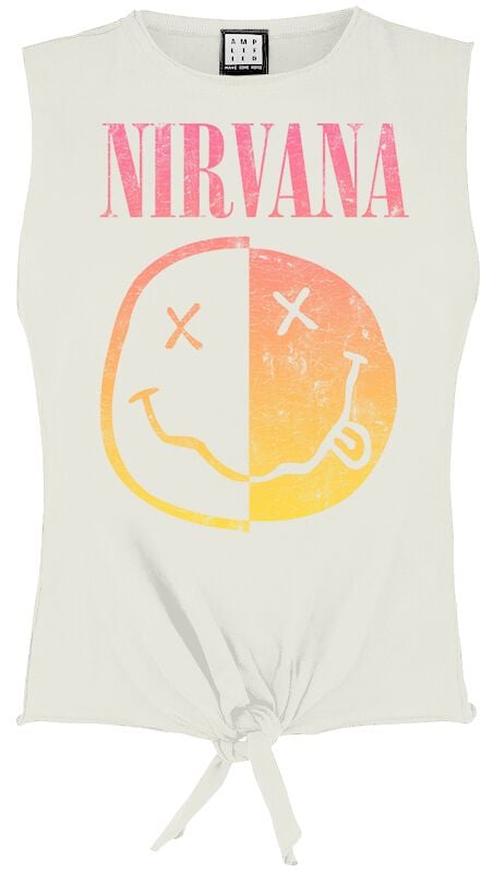 Top  de Nirvana - Amplified Collection - Gradient Spliced - S à XL - pour Femme - blanc - Nirvana