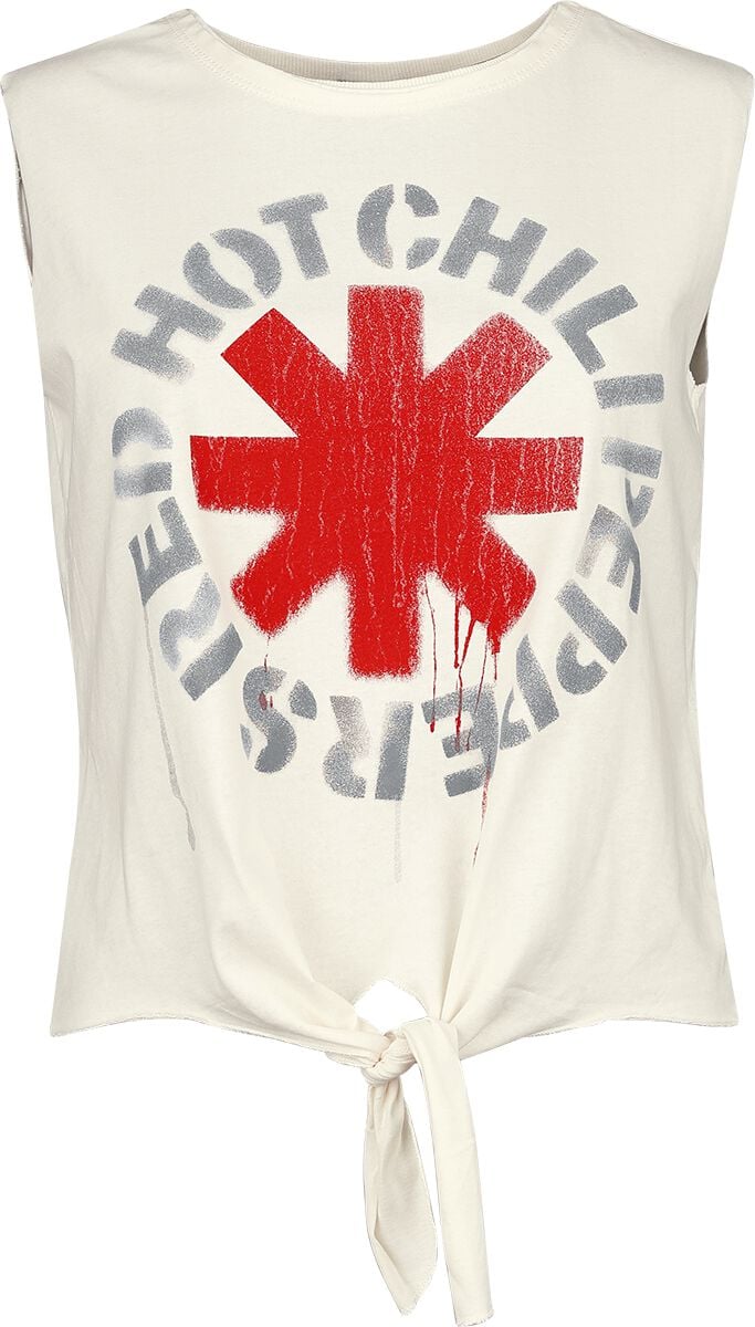 Top  de Red Hot Chili Peppers - Amplified Collection - Stencil Asterix - S à XL - pour Femme - blanc - Red Hot Chili Peppers