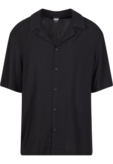 Chemise manches courtes  de Urban Classics - Loose Viscose Shirt - S à L - pour Homme - noir - Urban Classics