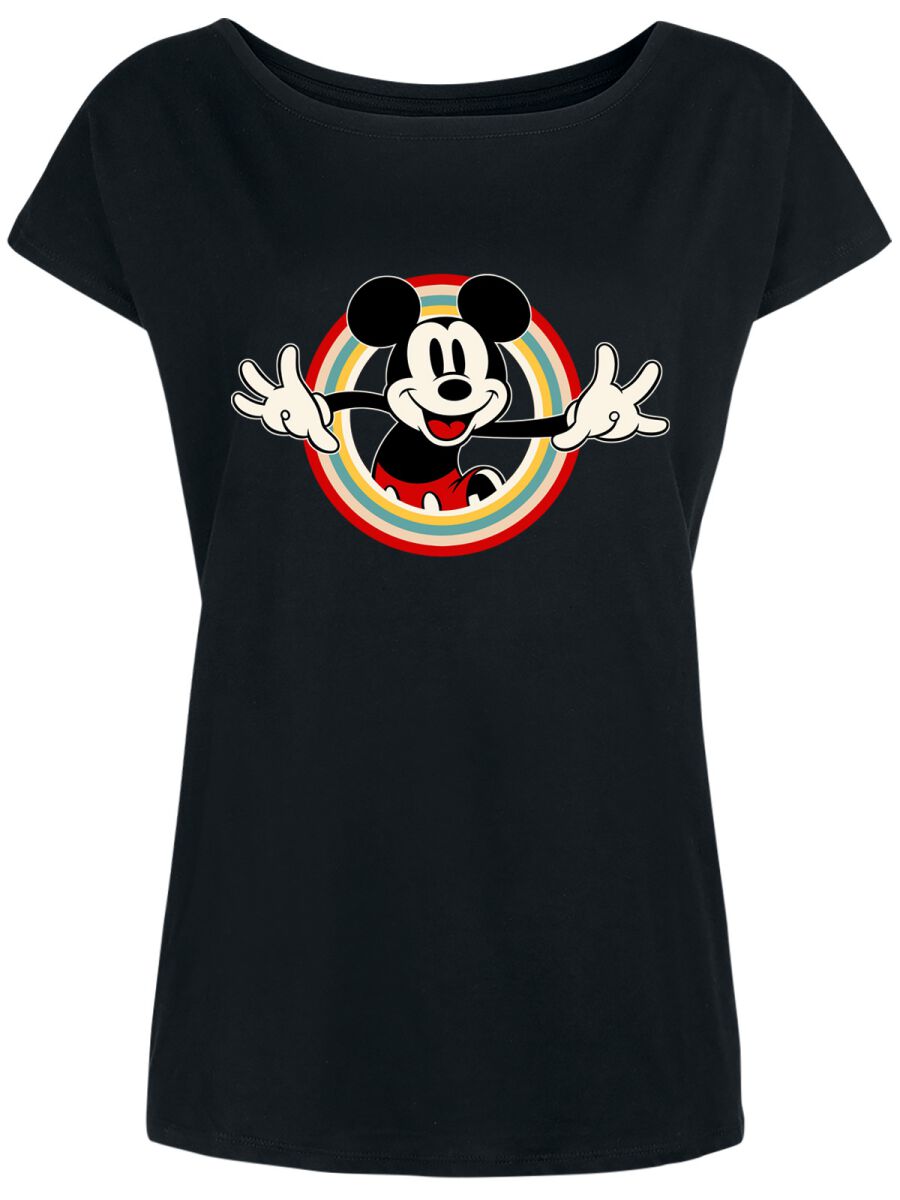 T-Shirt Manches courtes Disney de Mickey & Minnie Mouse - Mickey Mouse - M à 3XL - pour Femme - noir - Mickey & Minnie Mouse
