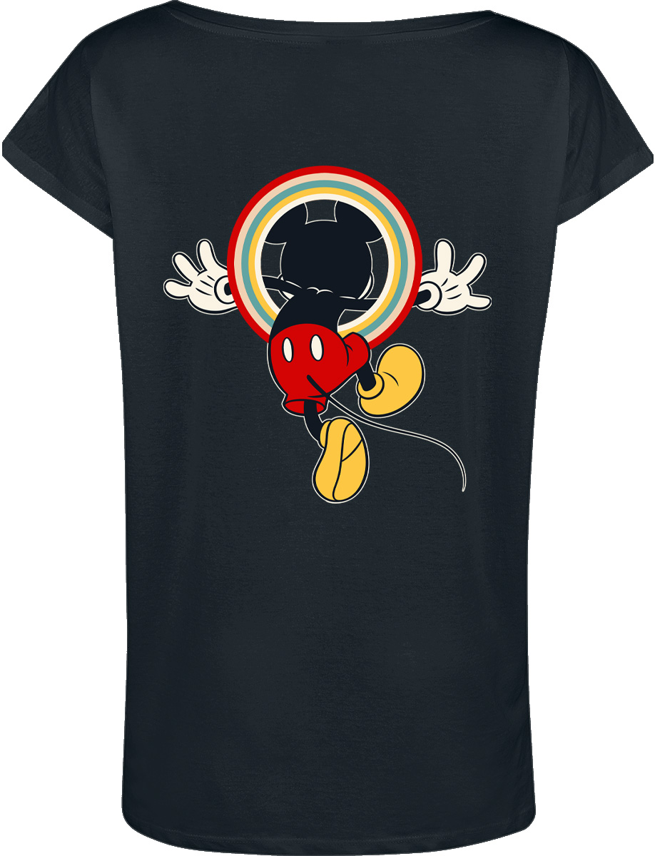 T-Shirt Manches courtes Disney de Mickey & Minnie Mouse - Mickey Mouse - M à 3XL - pour Femme - noir - Mickey & Minnie Mouse - View 2