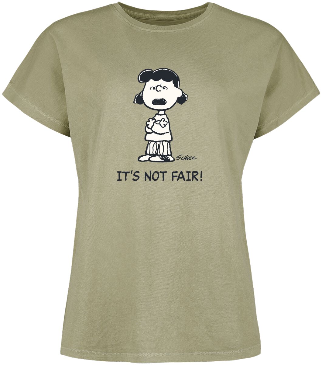 T-Shirt Manches courtes  de Snoopy - Lucy van Pelt - It´s Not Fair! - S à 3XL - pour Femme - vert - Snoopy