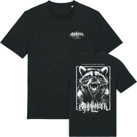 T-Shirt Manches courtes  de Brutal Knack - Racoon Shirt - S à 3XL - pour Homme - noir - Brutal Knack