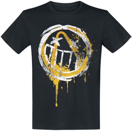 T-Shirt Manches courtes Gaming de Borderlands - 3 - Punk Smiley - S à XXL - pour Homme - noir - Borderlands