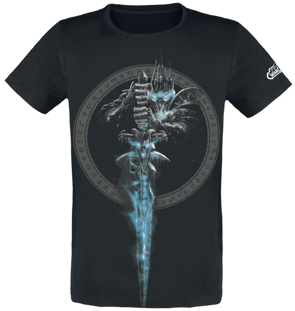 T-Shirt Manches courtes Gaming de World Of Warcraft - Lich King - S à XXL - pour Homme - noir - World Of Warcraft