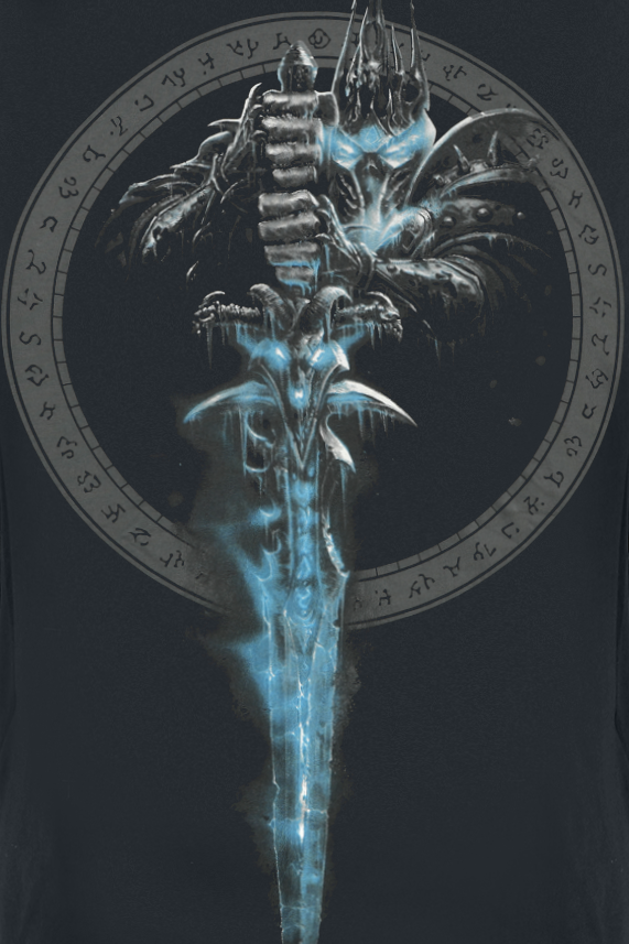 T-Shirt Manches courtes Gaming de World Of Warcraft - Lich King - S à XXL - pour Homme - noir - World Of Warcraft - View 2