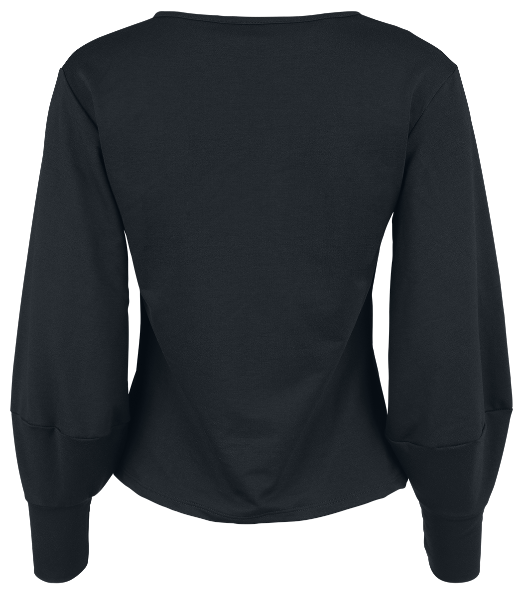 Sweat-shirt Gothic de Wednesday - Warning - Toxic - L à XL - pour Femme - noir - Wednesday - View 2