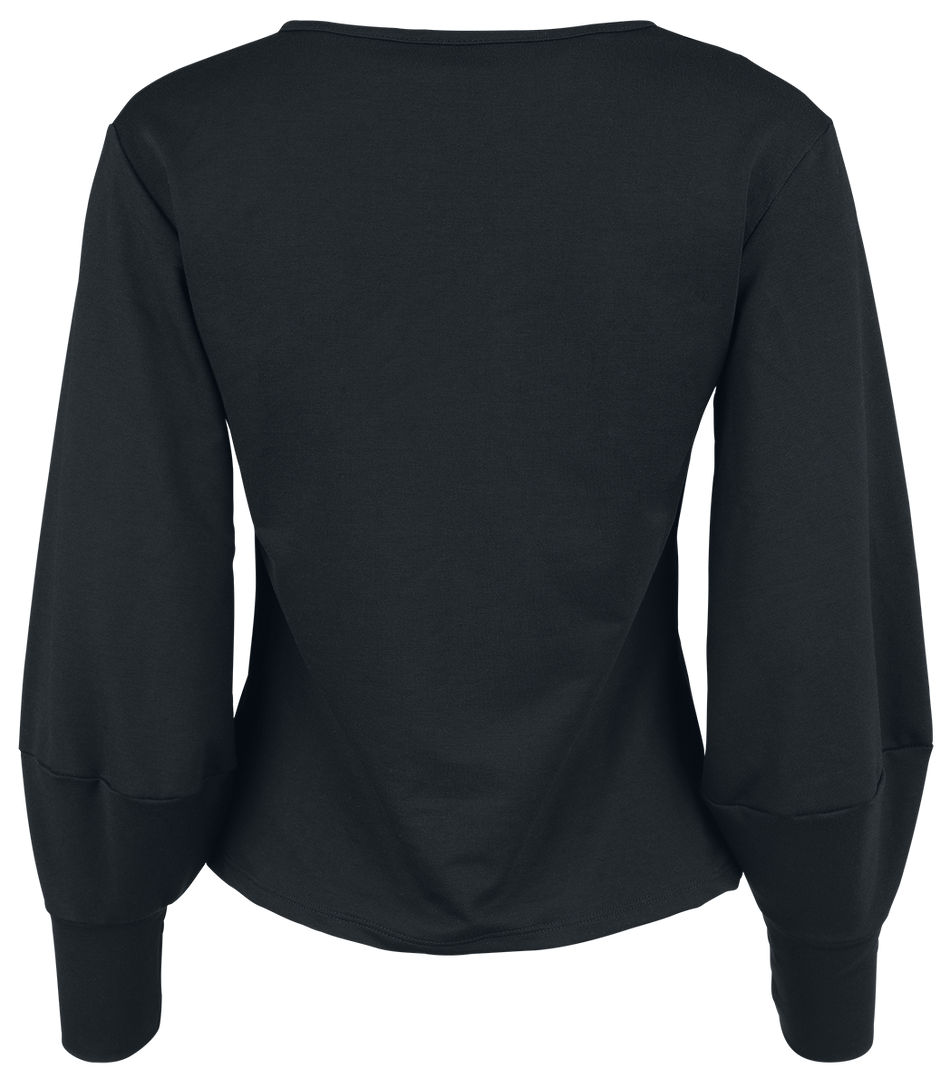 Sweat-shirt Gothic de Wednesday - Warning - Toxic - L à XL - pour Femme - noir - Wednesday - View 2