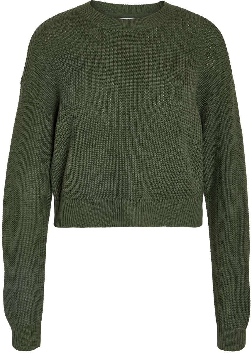 Pull tricoté  de Noisy May - NMMaysa L/S O-neck knit NOOS - Pull - XS à XL - pour Femme - olive - Noisy May