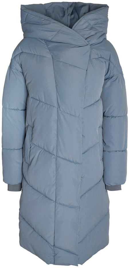 Manteaux  de Noisy May - NMNew Tally L/S long jacket NOOS - Veste Longue - XS à M - pour Femme - gris bleu - Noisy May