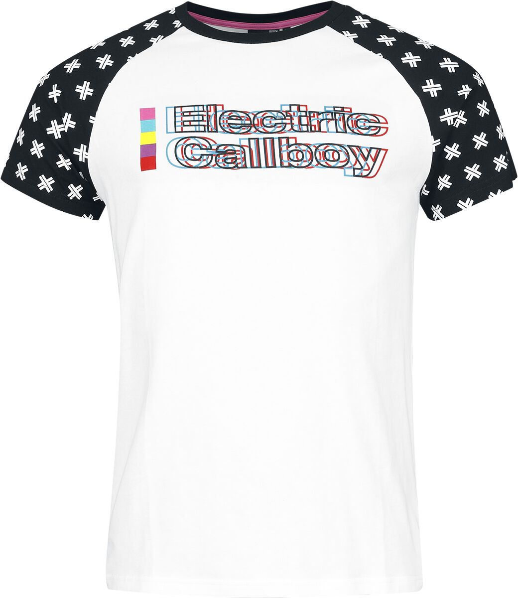 T-Shirt Manches courtes  de Electric Callboy - EMP Signature Collection - S à XXL - pour Homme - blanc/noir - Electric Callboy