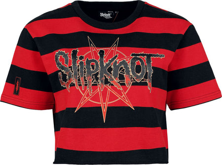 T-Shirt Manches courtes  de Slipknot - EMP Signature Collection - S à 3XL - pour Femme - rouge/noir - Slipknot