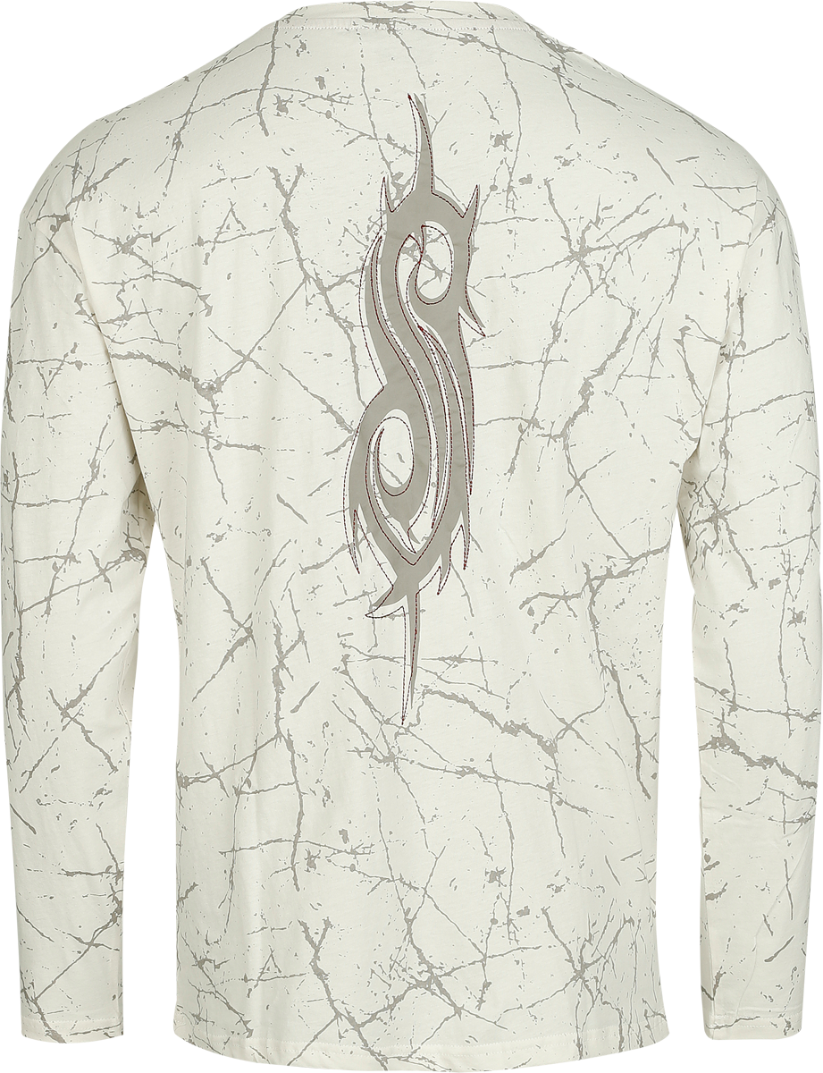 T-shirt manches longues  de Slipknot - EMP Signature Collection - Oversize - S à XXL - pour Homme - blanc cassé - Slipknot - View 2
