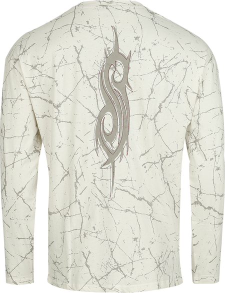 T-shirt manches longues  de Slipknot - EMP Signature Collection - Oversize - S à XXL - pour Homme - blanc cassé - Slipknot - View 2