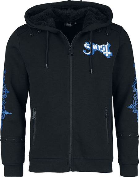 Sweat-shirt zippé à capuche  de Ghost - EMP Signature Collection - S à 3XL - pour Homme - noir - Ghost