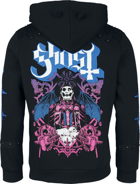 Sweat-shirt zippé à capuche  de Ghost - EMP Signature Collection - S à 3XL - pour Homme - noir - Ghost - View 2