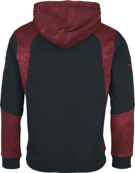 Sweat-shirt à capuche  de Ghost - EMP Signature Collection - M à XL - pour Homme - noir/rouge foncé - Ghost - View 2