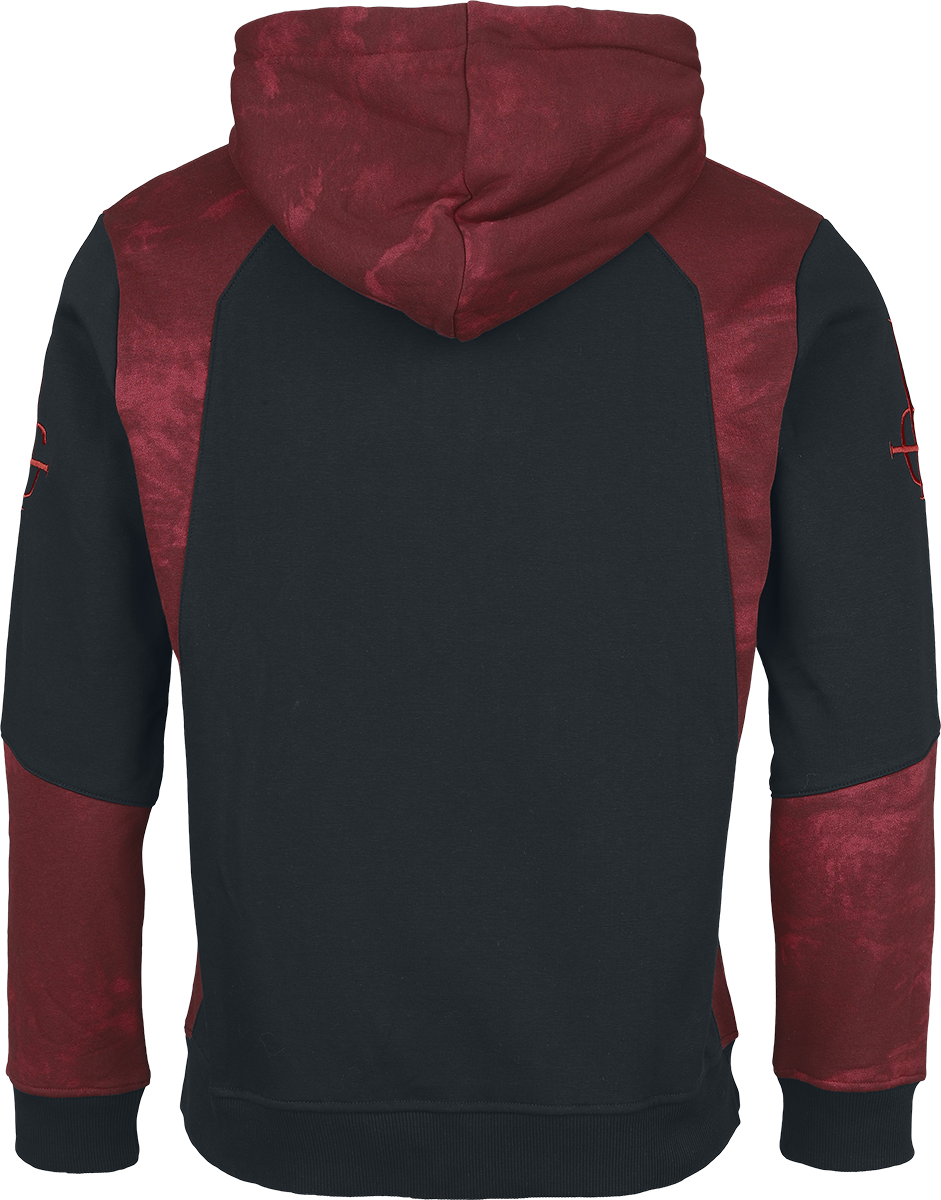 Sweat-shirt à capuche  de Ghost - EMP Signature Collection - M à XL - pour Homme - noir/rouge foncé - Ghost - View 2