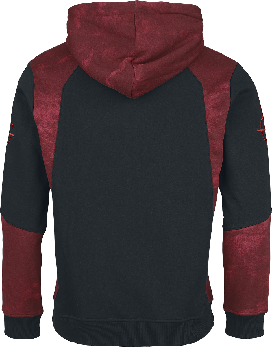 Sweat-shirt à capuche  de Ghost - EMP Signature Collection - M à XL - pour Homme - noir/rouge foncé - Ghost - View 2