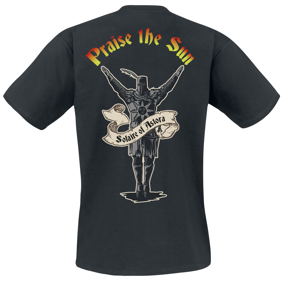 T-Shirt Manches courtes Gaming de Dark Souls - Praise the Sun - S à XXL - pour Homme - noir - Dark Souls - View 2