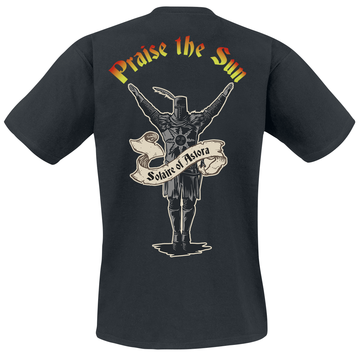 T-Shirt Manches courtes Gaming de Dark Souls - Praise the Sun - S à XXL - pour Homme - noir - Dark Souls - View 2