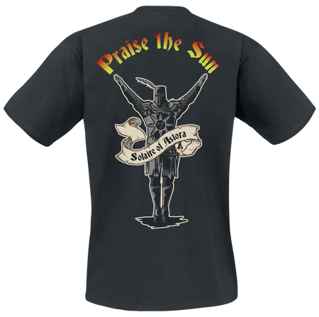 T-Shirt Manches courtes Gaming de Dark Souls - Praise the Sun - S à XXL - pour Homme - noir - Dark Souls - View 2