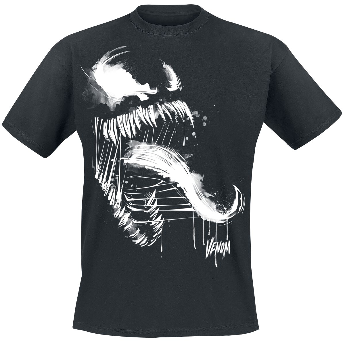T-Shirt Manches courtes Gaming de Spider-Man - Marvel Games - Spider-Man 2 - Venom Splatter - S à 5XL - pour Homme - noir - Spider-Man