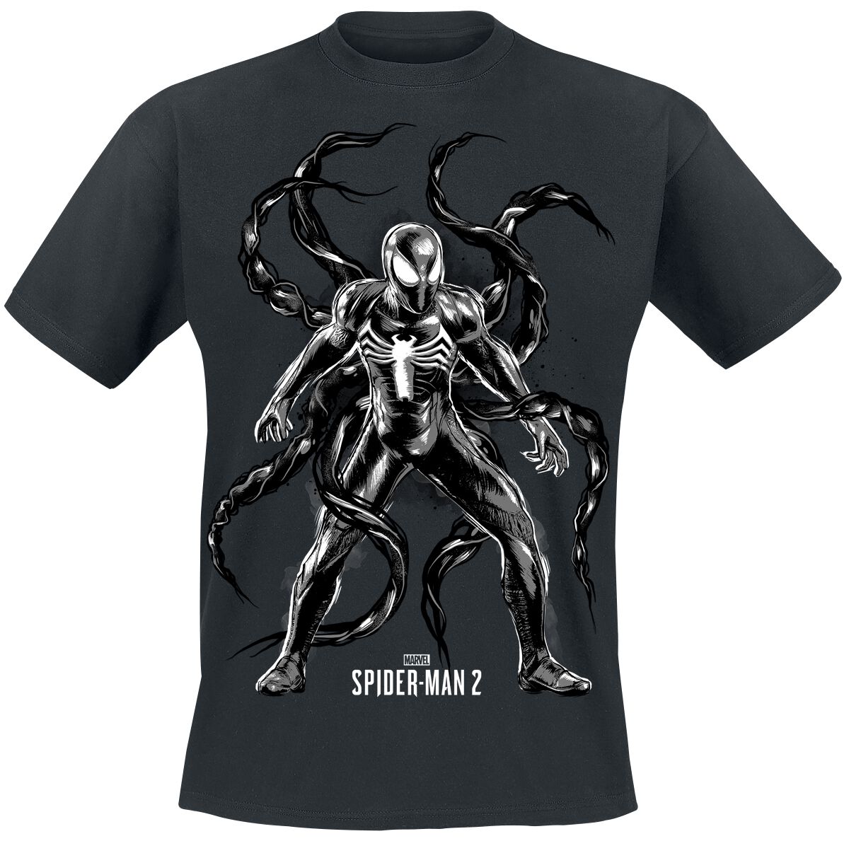 T-Shirt Manches courtes Gaming de Spider-Man - Marvel Games - Spider-Man 2 - Back in Black - S à XXL - pour Homme - noir - Spider-Man