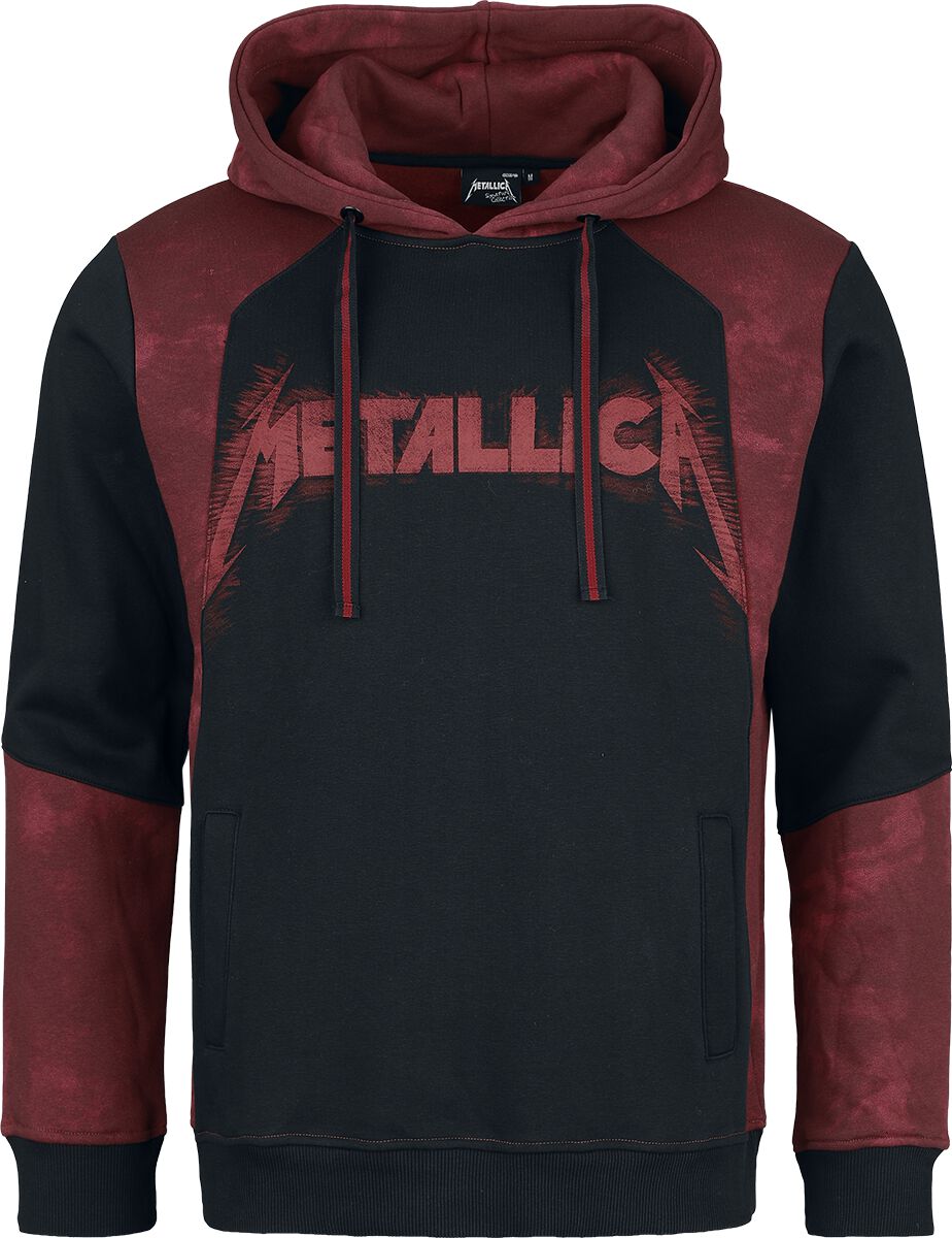 Sweat-shirt à capuche  de Metallica - EMP Signature Collection - M à 3XL - pour Homme - noir/rouge - metallica