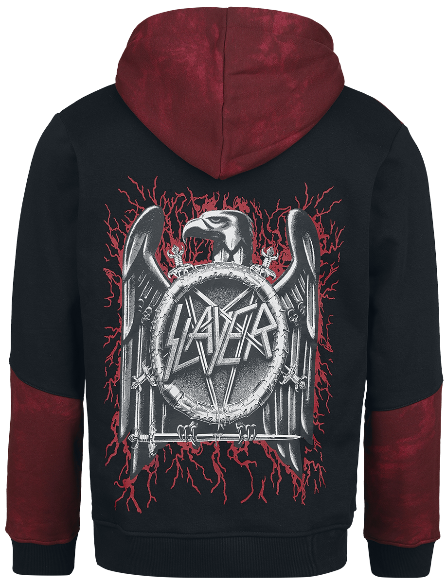 Sweat-shirt à capuche  de Slayer - EMP Signature Collection - M - pour Homme - noir/rouge - Slayer - View 2