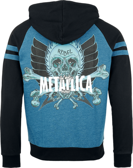 Sweat-shirt zippé à capuche  de Metallica - EMP Signature Collection - S à 3XL - pour Homme - bleu/noir - metallica - View 2