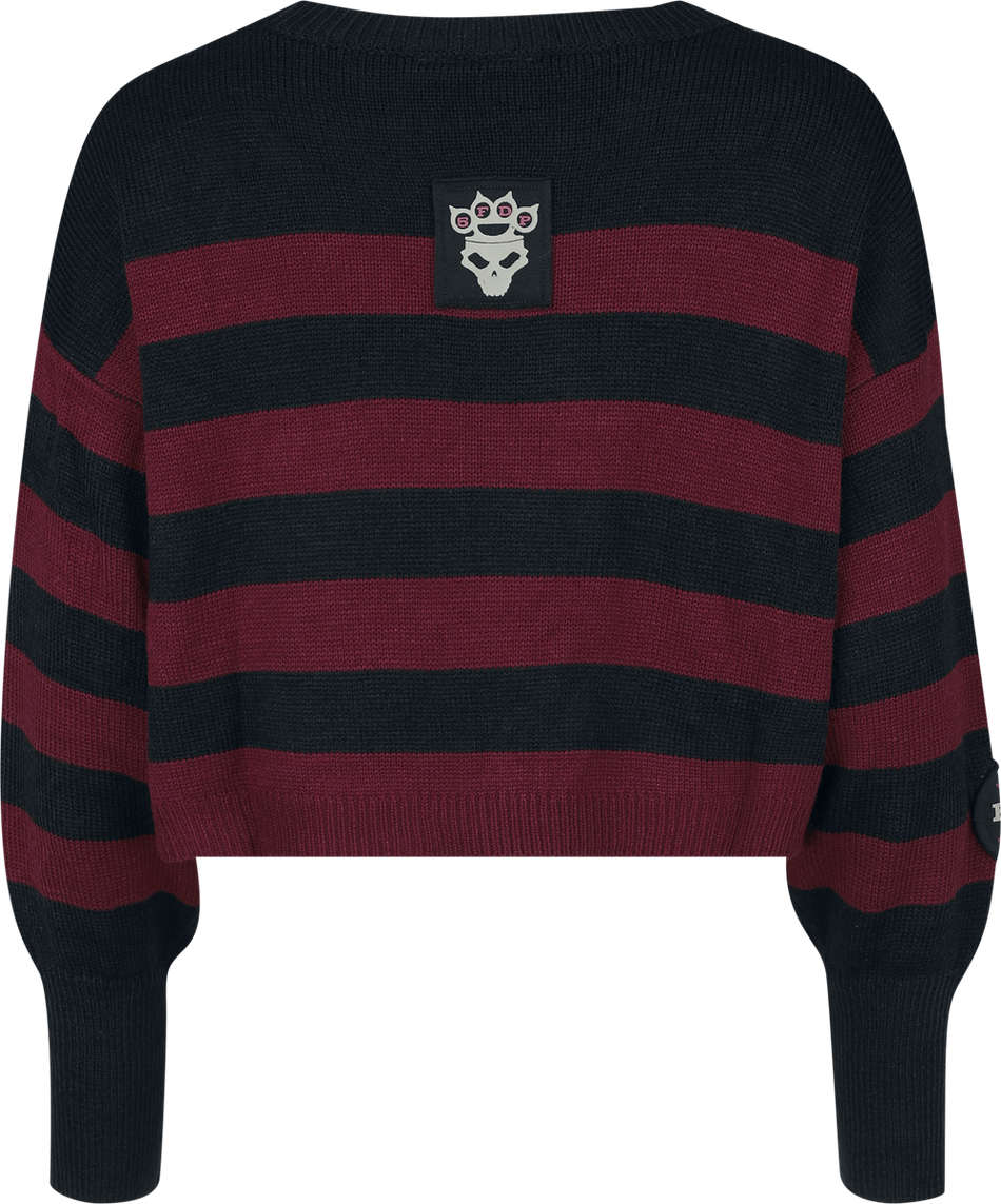 Pull tricoté  de Five Finger Death Punch - EMP Signature Collection - M à XXL - pour Femme - noir/rouge - Five Finger Death Punch - View 2