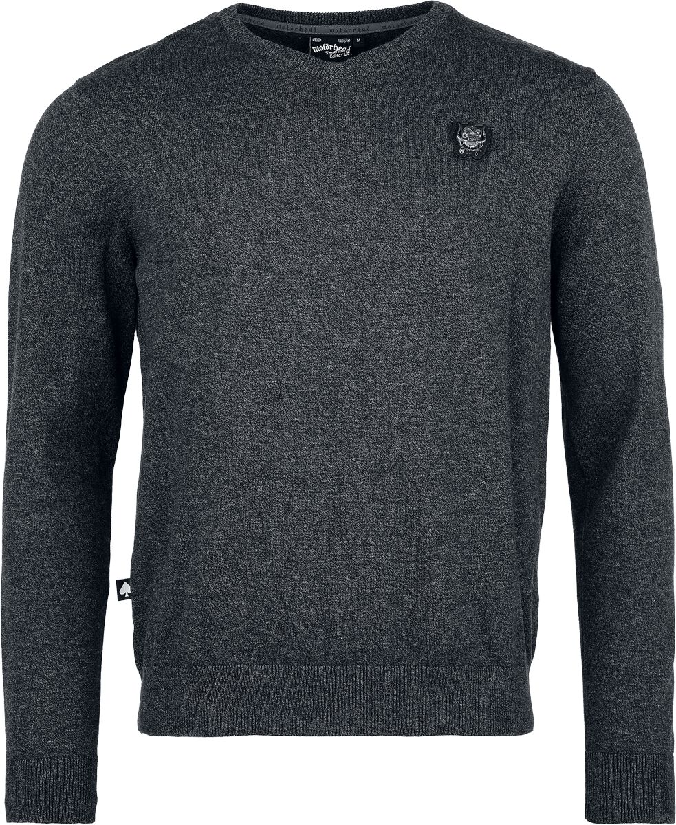 Pull tricoté  de Motörhead - EMP Signature Collection - M à 3XL - pour Homme - gris sombre chiné - Motörhead