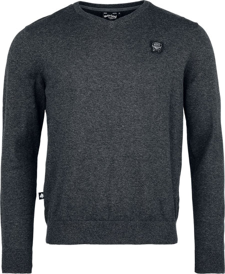 Pull tricoté  de Motörhead - EMP Signature Collection - M à 3XL - pour Homme - gris sombre chiné - Motörhead