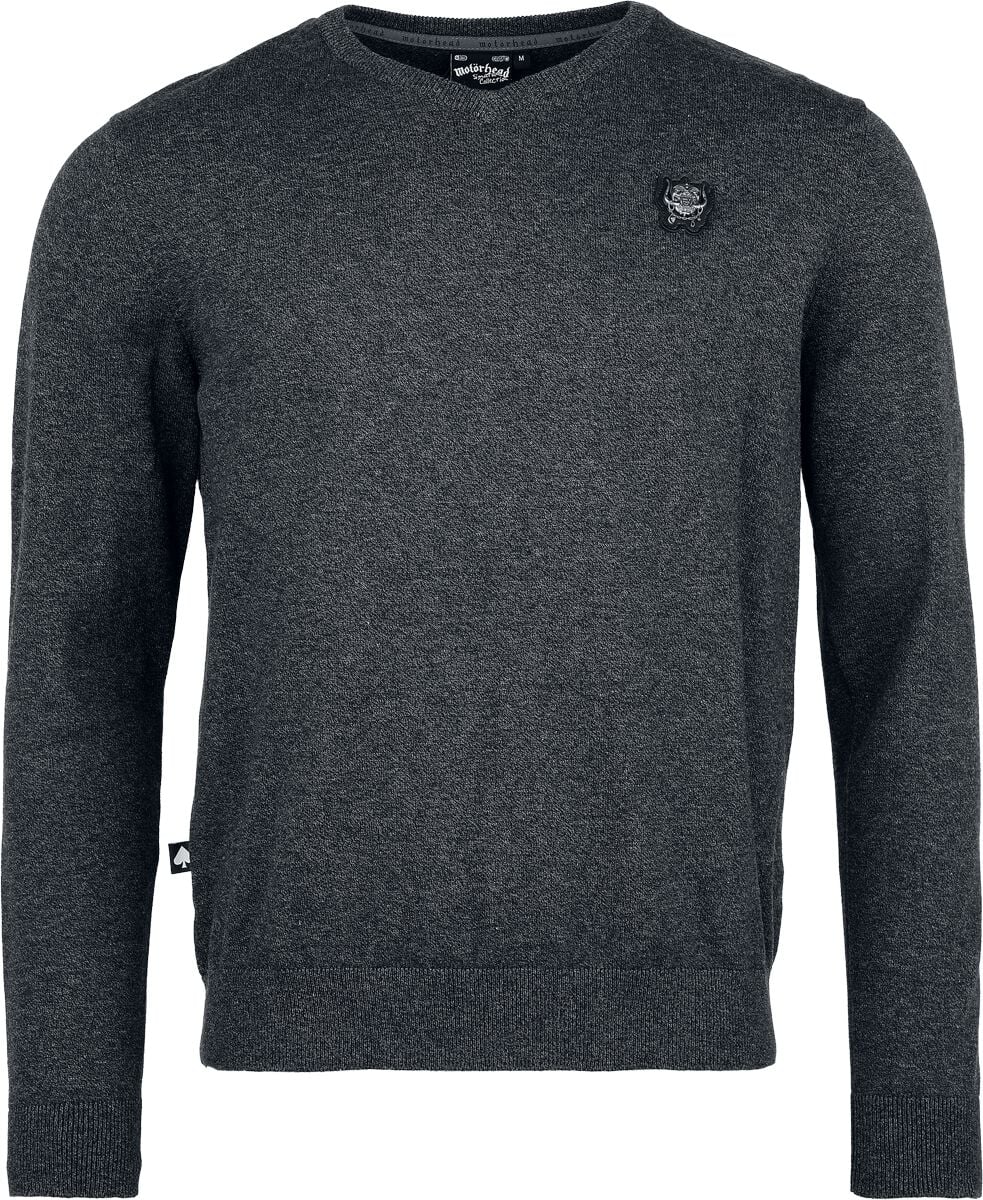 Pull tricoté  de Motörhead - EMP Signature Collection - M à 3XL - pour Homme - gris sombre chiné - Motörhead