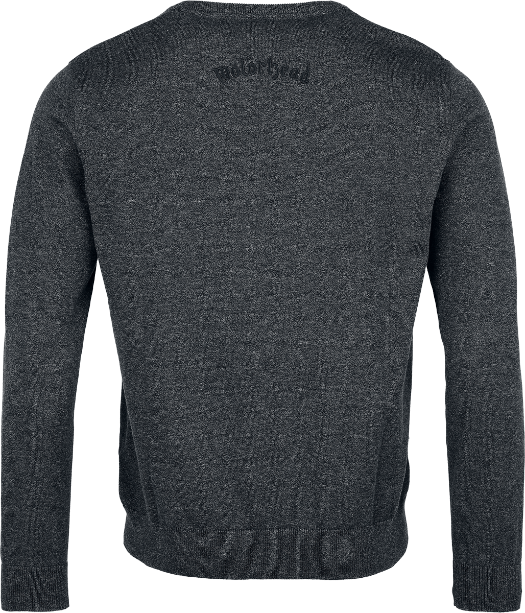 Pull tricoté  de Motörhead - EMP Signature Collection - M à 3XL - pour Homme - gris sombre chiné - Motörhead - View 2
