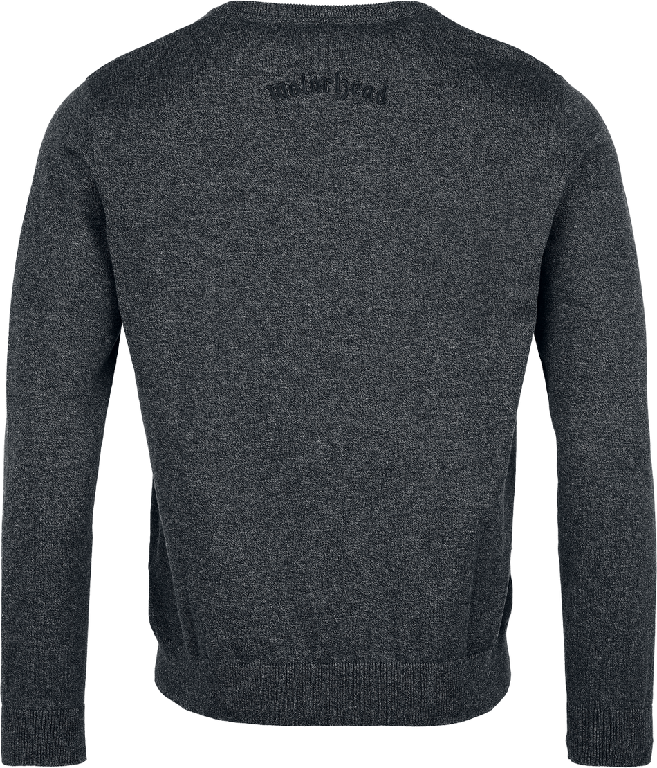 Pull tricoté  de Motörhead - EMP Signature Collection - M à 3XL - pour Homme - gris sombre chiné - Motörhead - View 2
