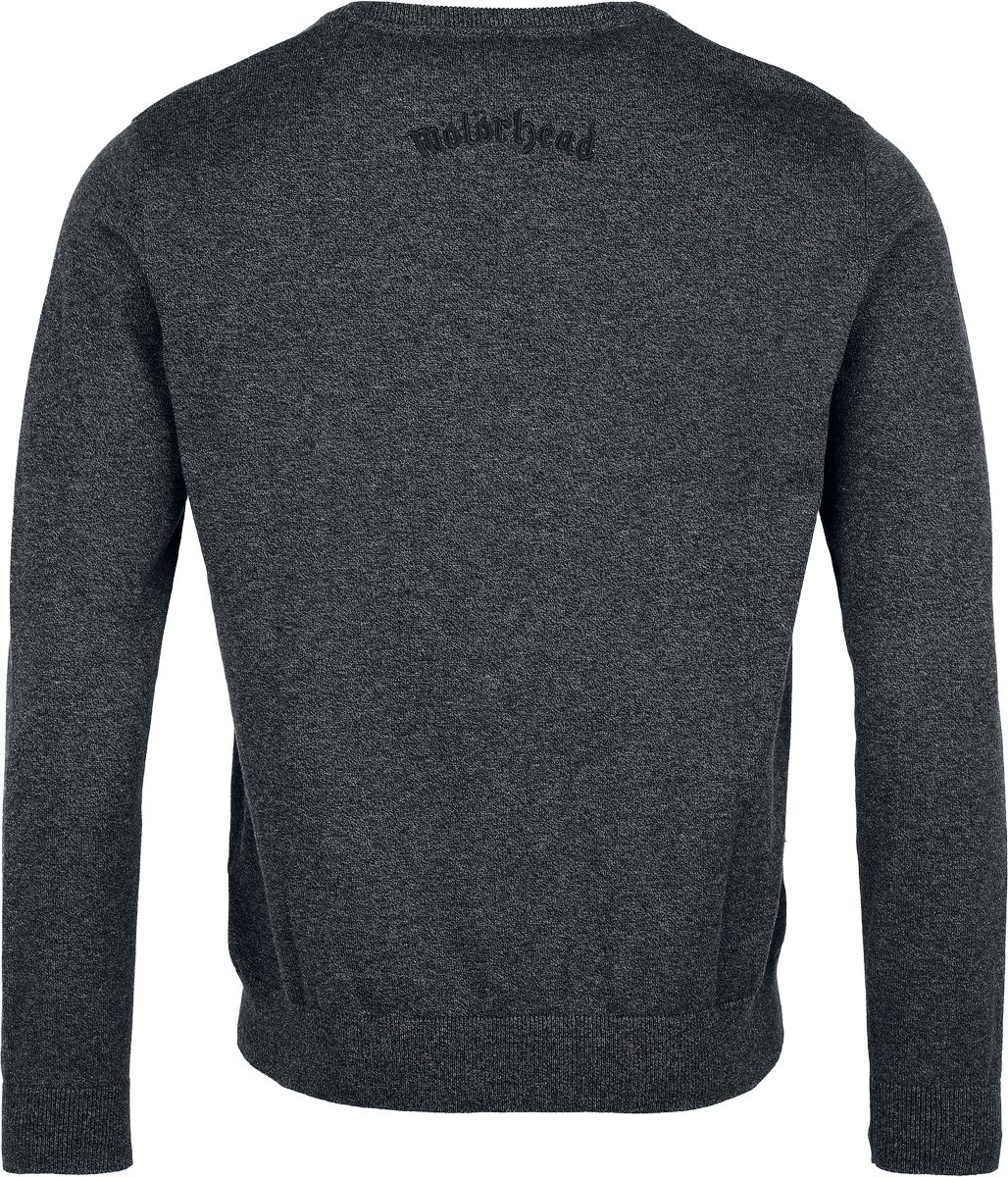 Pull tricoté  de Motörhead - EMP Signature Collection - M à 3XL - pour Homme - gris sombre chiné - Motörhead - View 2