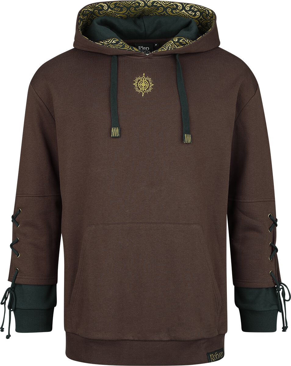Sweat-shirt à capuche  de Le Seigneur Des Anneaux - Hoodie Rohirrim - Oversize - S à XXL - pour Homme - marron - Le Seigneur Des Anneaux