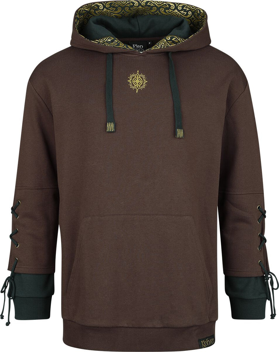 Sweat-shirt à capuche  de Le Seigneur Des Anneaux - Hoodie Rohirrim - Oversize - S à XXL - pour Homme - marron - Le Seigneur Des Anneaux