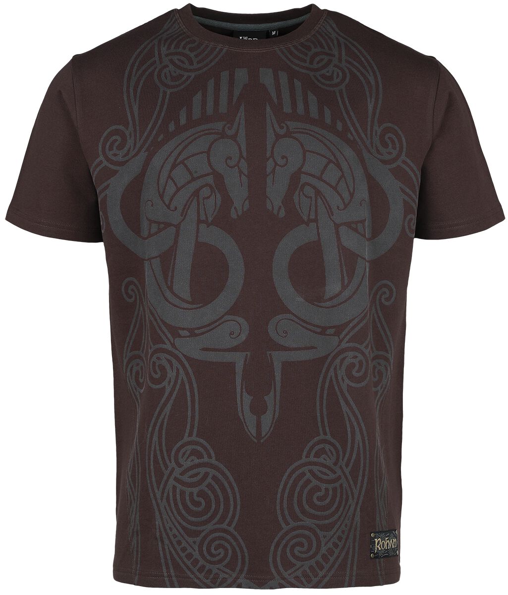 T-Shirt Manches courtes  de Le Seigneur Des Anneaux - Rohirrim - Oversize - S à XXL - pour Homme - marron - Le Seigneur Des Anneaux