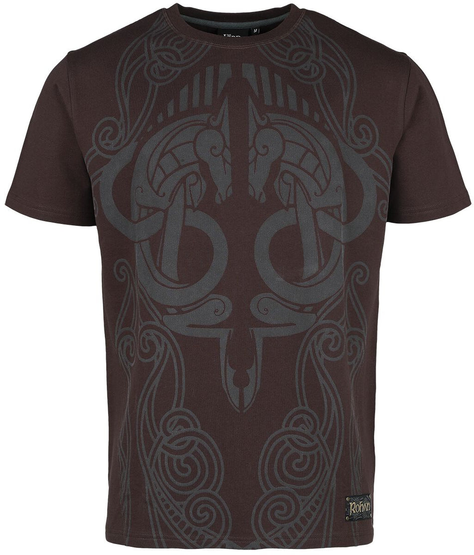 T-Shirt Manches courtes  de Le Seigneur Des Anneaux - Rohirrim - Oversize - S à XXL - pour Homme - marron - Le Seigneur Des Anneaux